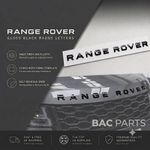 GLOSS BLACK Badge Letters fit RANGE ROVER - Front OR Rear GENUINE Sizing - SALE!
