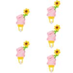 5Pcs Durable PVC Motorcycle Handlebar Pig Decoration for Bikes