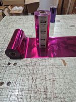 Magenta Foil(CF1-500)used for hot foil stamping or craft 160mm x 122Mtrs  
