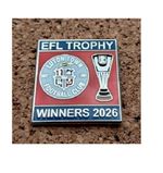 *NEW* Luton Town FC - 2026 EFL Trophy Winners Pin/Badge [dark blue/orange]