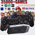 35000+ Retro Video Game Console 4k Hd Tv Game Stick Ink.2 Wireless Controller Uk