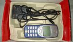 Nokia 3210 Vintage Bar Mobile Phone Blue -Grey With Original leaflets. 