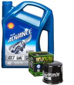 TRIUMPH 955i Speed Triple / 955 Sprint ST 2005 Shell 10W40 Oil & Filter Kit