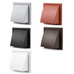 Blauberg Cowled Hooded Plastic Wall Vent Grille Wind Baffle Ventilation