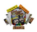 Trippy Hippies Multi Metal Rolling Tray Gift Set Roor Papers, Roach Tips & Tubes