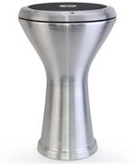 VD 3048 Oriental Aluminium Darbuka Silver Hand Drum, Lightweight, Weatherproof