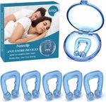6 Pack Magnetic Anti Snore Nose Clip, Reusable Breathing Nasal Relief Sleep Aid