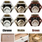 Push Button Catch Lock Latch Knob Drawer Cupboard Door Cabinet Camper Caravan