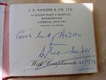 Sir Douglas Bader Autograph 1974 On Hospital Notepaper