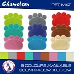 Pet Food Spill Mat Clean Floor Portable - 9 colours- Size 40x30cm