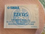 TZR125 Genuine owners manual 3PA-281199-82