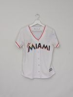 Majestic Miami Marlins Moncrief #21 MLB Jersey - White - Size M
