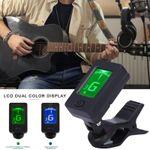 Digital Chromatic LCD Clip-On Tuner For Guitar Ukulele Violin Bass Instruments
