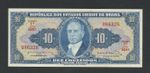 BRAZIL 10 cruzeiros 1961 Krause 167 Banknotes