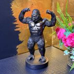 Monkey Gorilla Bodybuilder Bronze Effect 30cm