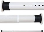 50-410CM Heavy Duty Curtain Rod Extendable Adjustable Tension Pole No Drill UK