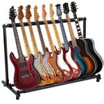 9 Way Multi Guitar Stand Foldable Rack Acoustic Electric Holder Display