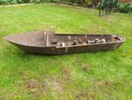  model boat 1960s 70s unfinished project with vintage motors pump metal hull