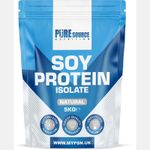 PSN Soy Protein Isolate Powder Flavoured|Natural 5Kg -Vegan Protein Lactose Free