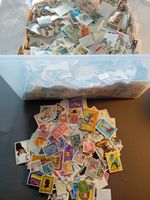 1000 World stamps off paper, randomly picked from this crate, Free UK Postage