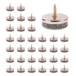 Screw in felt pads chair leg floor protectors 5mm thick furniture feet pads