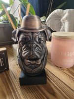 bulldog Dog Lovers Gentleman Style Quirky Funny Ornament Statue FigureHome Decor