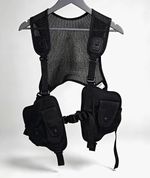 Black Tactical Paintball Vest with Pouches, One Size Adult