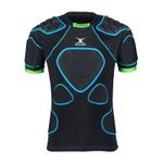 Gilbert Rugby Body Armour - XP1000 Black Blue - Sz: M Ex Display Free p&p