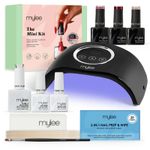 Mylee Mini Kit Professional Nail Care Starter Set LED Lamp Top Base Gel Polish