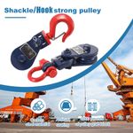2T/4T Snatch Block with Swivel Shackle or Hook Heavy Duty