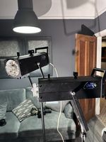 2x Hensel Contra 1500 Studio Flash Heads Tested Working + Caps + IEC Leads