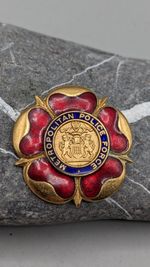 Vintage British Metropolitan Police Force Heavy Enamel Badge