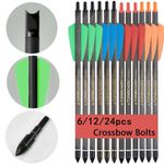 7.5"/15'' Hunting Bolts Archery Shooting Carbon Arrows SP350 100Grain Point Tips