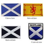 Scotland Scottish Flags Embroidered Badge Patch Iron Sew On Travel & Souvenirs