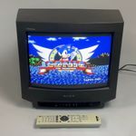 Sony Trinitron KV-14M1U 14" CRT TV with Remote Retro Gaming Display Television