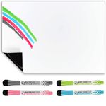 Magnetic Fridge Whiteboard, Dry Erase Magnet Memo Board Kitchen Notice Planner 