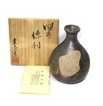 Bizen Ware Tokkuri Vase by Keishu Sato Japanese Pottery-TK457