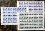 TURKEY 1946 Battleship (3) Marginal Blocks of 25 U/M GX492