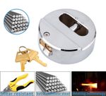 1-10x Heavy Duty 73mm Round Padlock Shackless Lock & Keys High Security Padlock