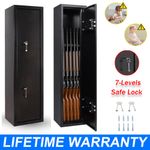 6 Gun Cabinet Safe Rifle Firearm BS7558/92 Police Approved Heavy Steel Lockable