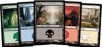 100 MTG Basic Lands Bundle  | 20 Of Each Colour | Deckbuilding/Commander/ Cube
