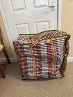 Extra large woven polypropylene Ghana must go bag. COLOUR/THREAD VARIES