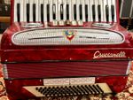 Accordion Crucianelli 80 Bass Red Made in Italy 5 Treble Registers