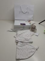 The White Company Bunny / Organic Cotton Blanket & Hat Set age 6-12 months Gift