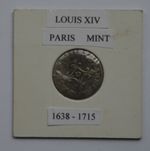 France Louis XIV 1677 Paris Mint silver 4 Sols Coin