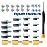 40pcs Set PCIe NVMe M.2 SSD Mounting Screws Kit with Magnetic Screwdriver, UK