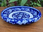 Antique Prunus Blossom AOKI Brothers Meiji Porcelain Bulb Bowl Arita Japan 