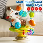 Rotating Dog Suction Cup Toy for Fine Motor Skills & Sensory Interactive Toys