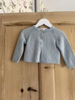 Burberry Children Baby Cashmere Cardigan 9M Soft Blue 100% Cashmere