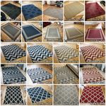 Anti Slip Flat Runner Rug Modern Kitchen Patio Indoor Outdoor Large Mat Free P&P